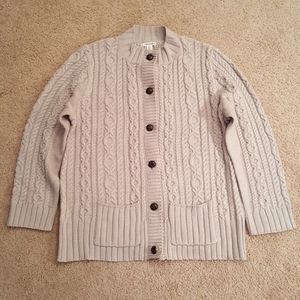 Women's JohnPaulRichard Fisherman Cardigan Beige